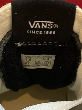 Vans altas de piel SK8-Hi Beige y gris