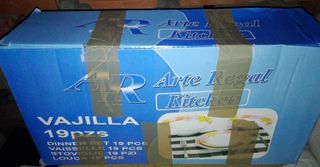 VAJILLA 19 PIEZAS ARTE REGAL NUEVA A ESTRENAR