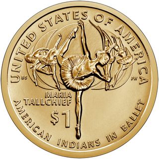 Moneda 1$ 2023P María Tallchief