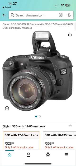 Camara Canon EOS 30D con objetivos 18-55 / 50mm