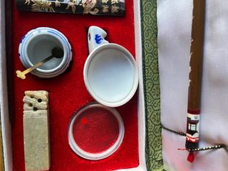 Set de caligrafia china (comprado en Pekin)