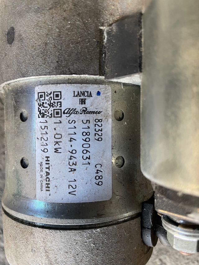 motorino avviamento Alfa Mito 1.4 benzina