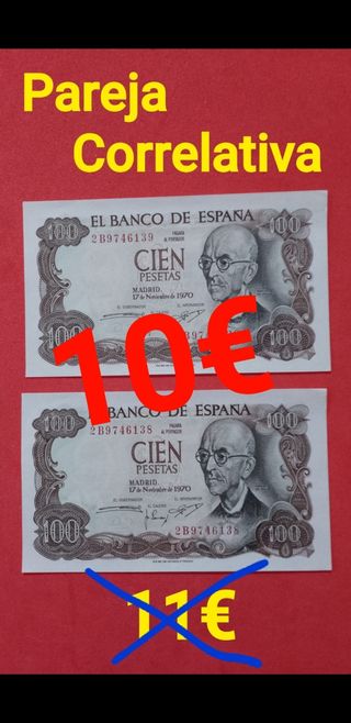 Billetes antiguos en oferta.