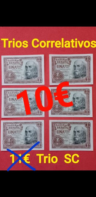 Billetes antiguos en oferta.