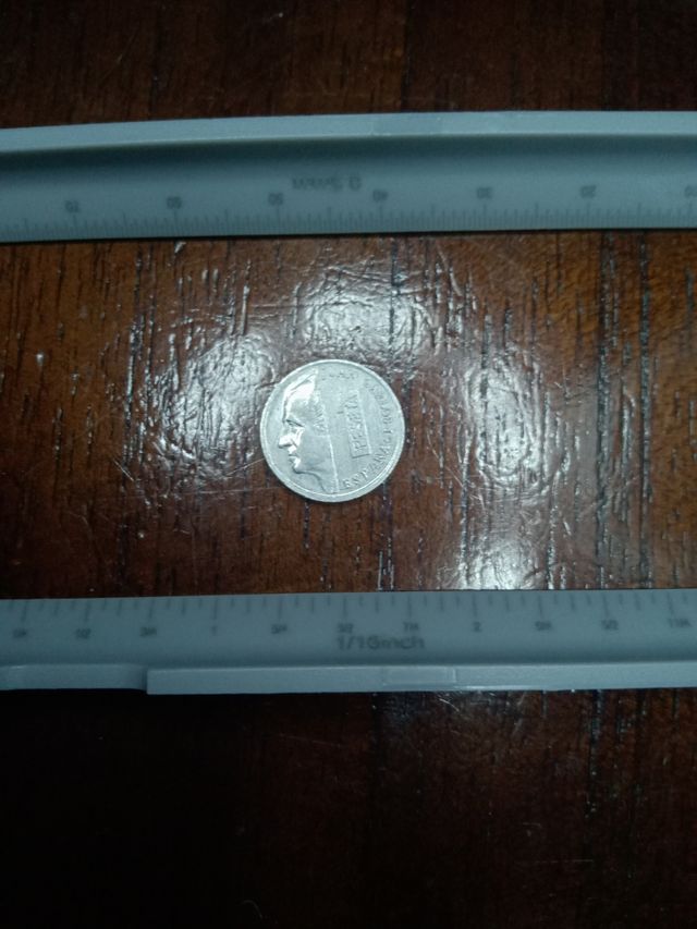 Moneda de 1pts Juan Carlos I pequeñas