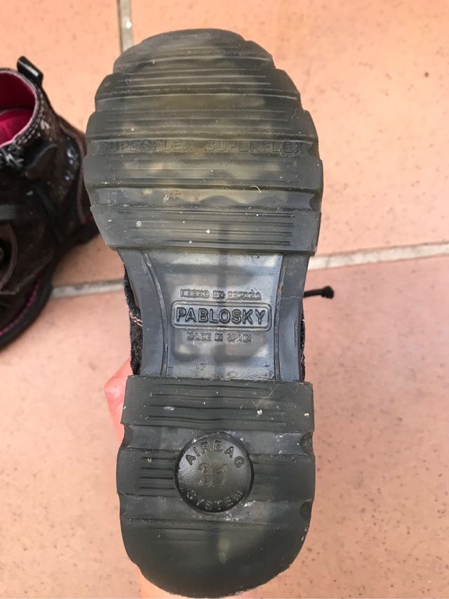 Botines Pablosky charol y brilli brilli T 31