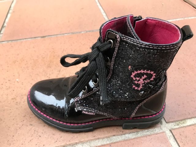 Botines Pablosky charol y brilli brilli T 31