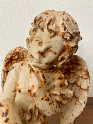 figura ángel en hierro fundido