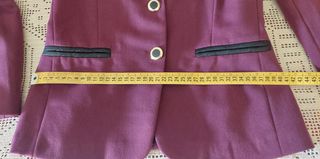 Giacca Blazer classica bordeaux donna S 