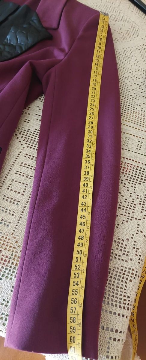 Giacca Blazer classica bordeaux donna S 