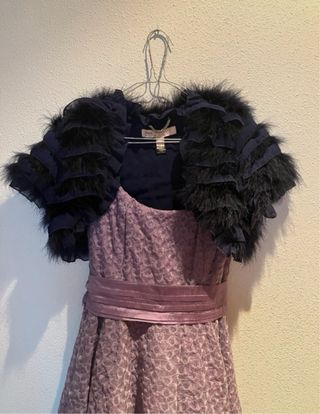 Bolero plumas Mango talla 40