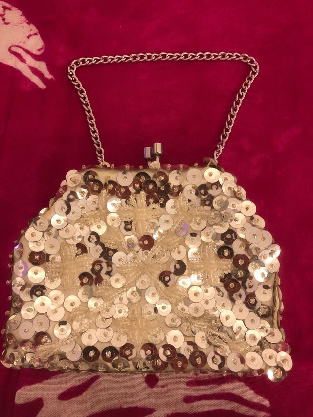 2 pochette con lustrini