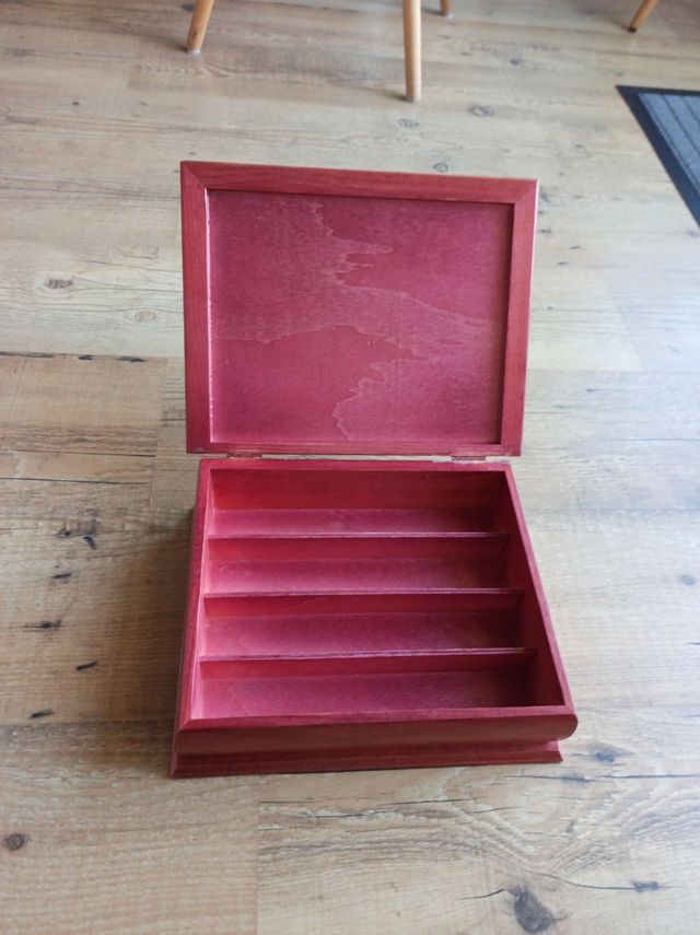 Joyero madera dos pisos