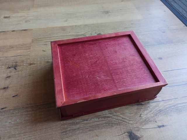 Joyero madera dos pisos