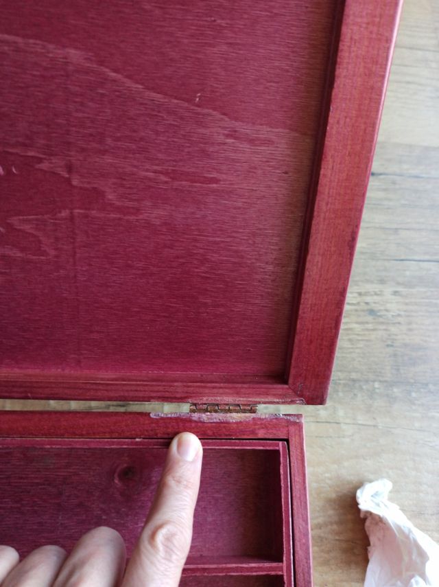 Joyero madera dos pisos