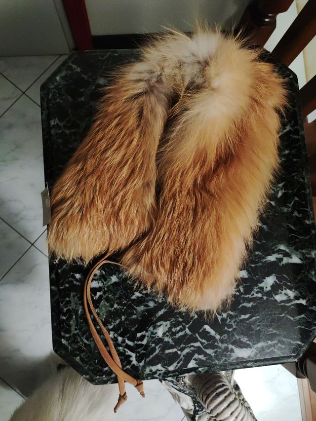 Collo collaretta volpe rossa NUOVA