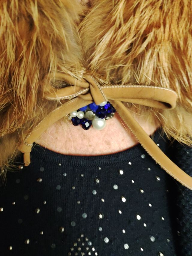 Collo collaretta volpe rossa NUOVA