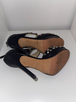 Jimmy Choo sandalias negras de tacón talla 36.5