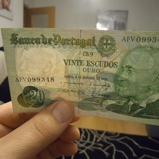 LOTE de 7 billetes PORTUGAL