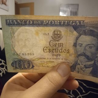 LOTE de 7 billetes PORTUGAL