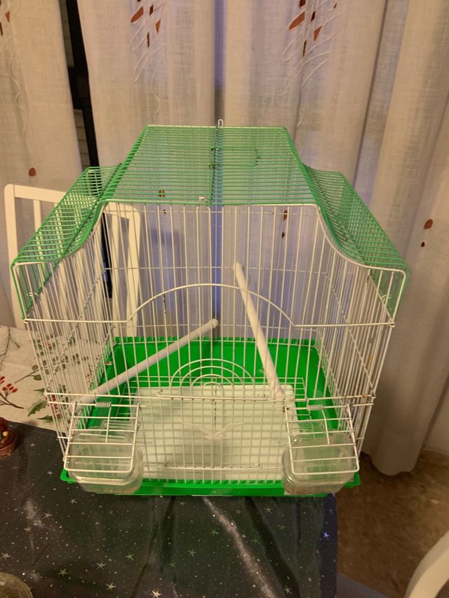 jaula agaporni o perriquitos