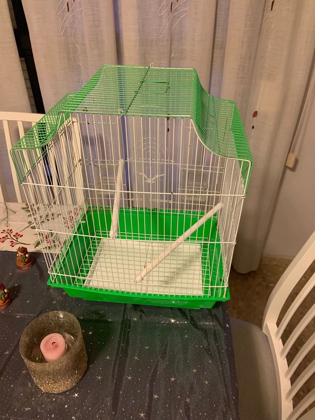 jaula agaporni o perriquitos