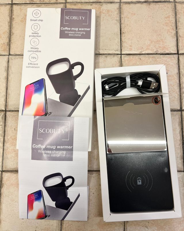 Riscalda tazze + base di ricarica