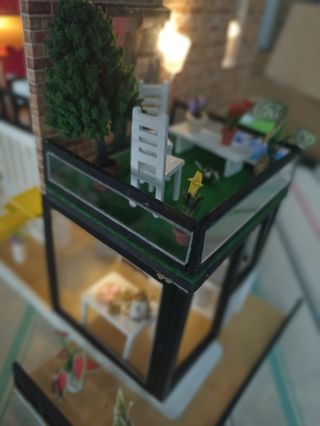 Maqueta casa urbana.