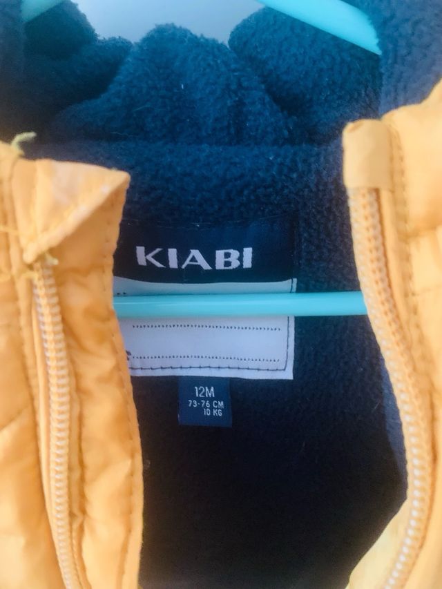 Anorak Amarillo Kiabi, Talla 12 meses, NUEVA!