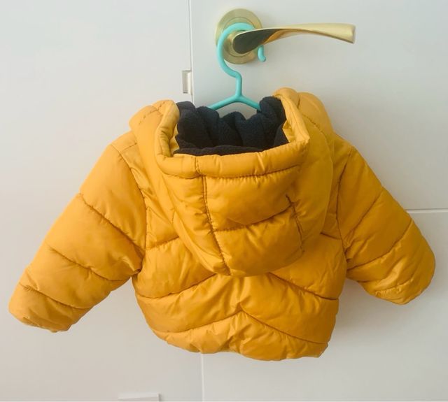 Anorak Amarillo Kiabi, Talla 12 meses, NUEVA!