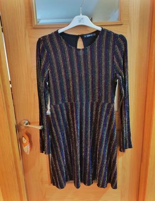 Vestido Nochevieja brillantes M