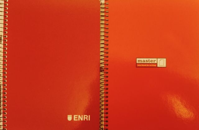 Cuadernos escolares.