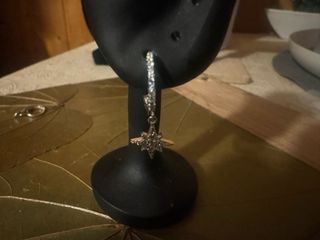 aros con luna y estrella de plata y circonitas