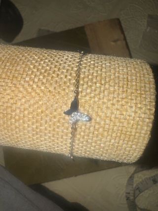 pulsera mariposas de plata y circonitas