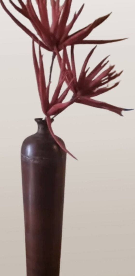 Jarrón alto con Planta artificial