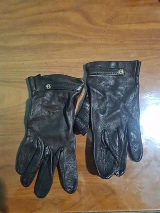 Guantes piel de cuero mujer loewe