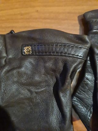 Guantes piel de cuero mujer loewe