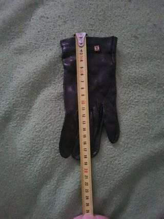 Guantes piel de cuero mujer loewe