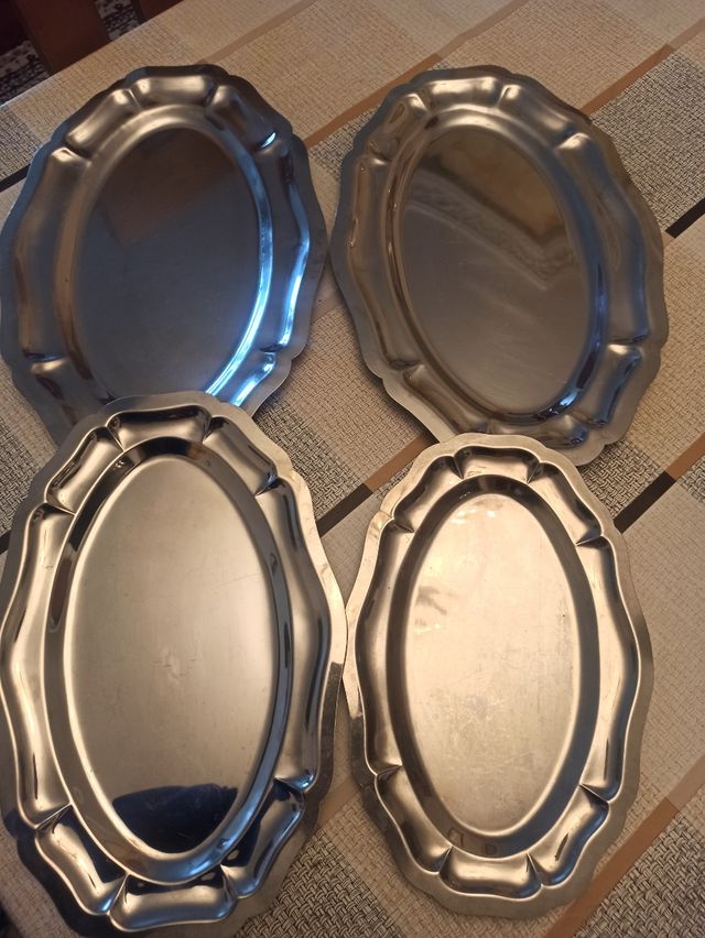 Set de bandejas inoxidables