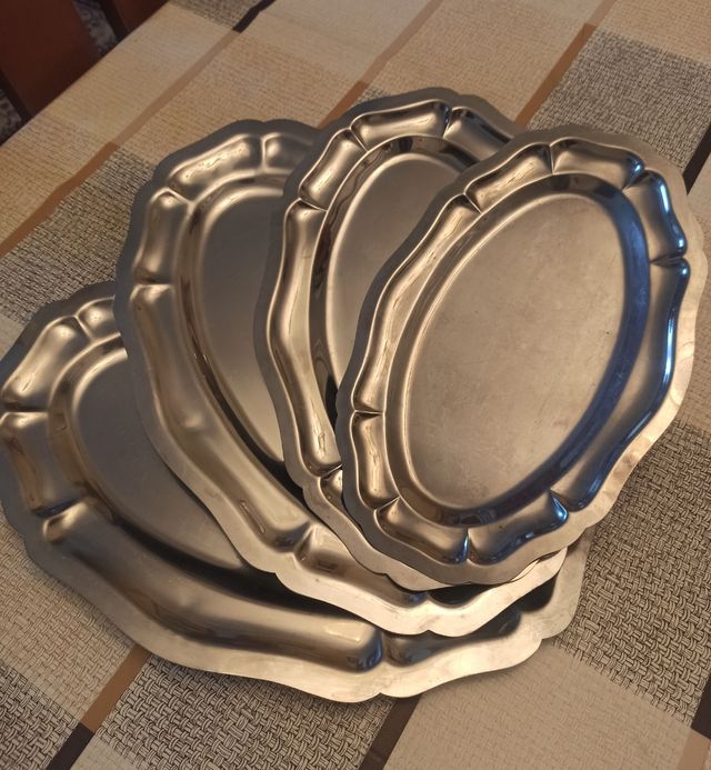 Set de bandejas inoxidables