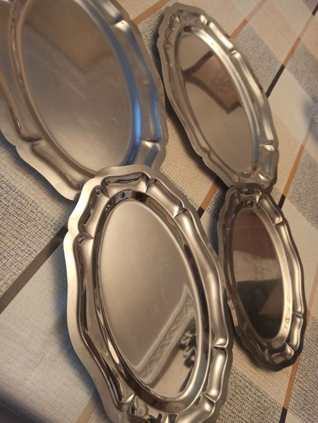 Set de bandejas inoxidables