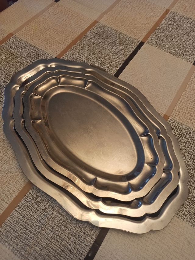 Set de bandejas inoxidables