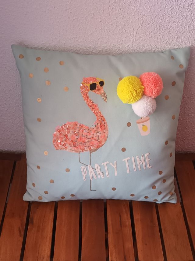 Funda Cojin flamenco lentejuelas