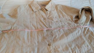 Cazadora acolchada fina beige mujer 56