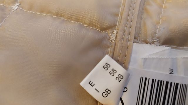 Cazadora acolchada fina beige mujer 56