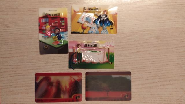 Collezione Cards e stickers Gli Incredibili.