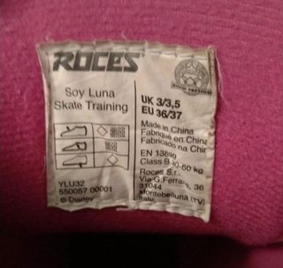 Patines Disney soy luna número 36/37