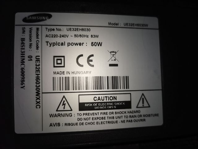 Tv Samsung led 32" 3D