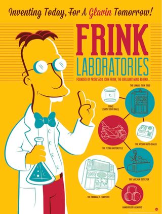 Los Simpson póster Frink Laboratories ed. limitada