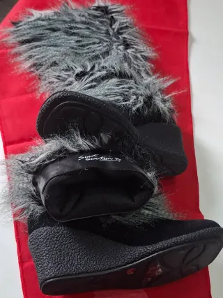 Botas piel gamusa negra Swiet Sewenteen 37 taco 5